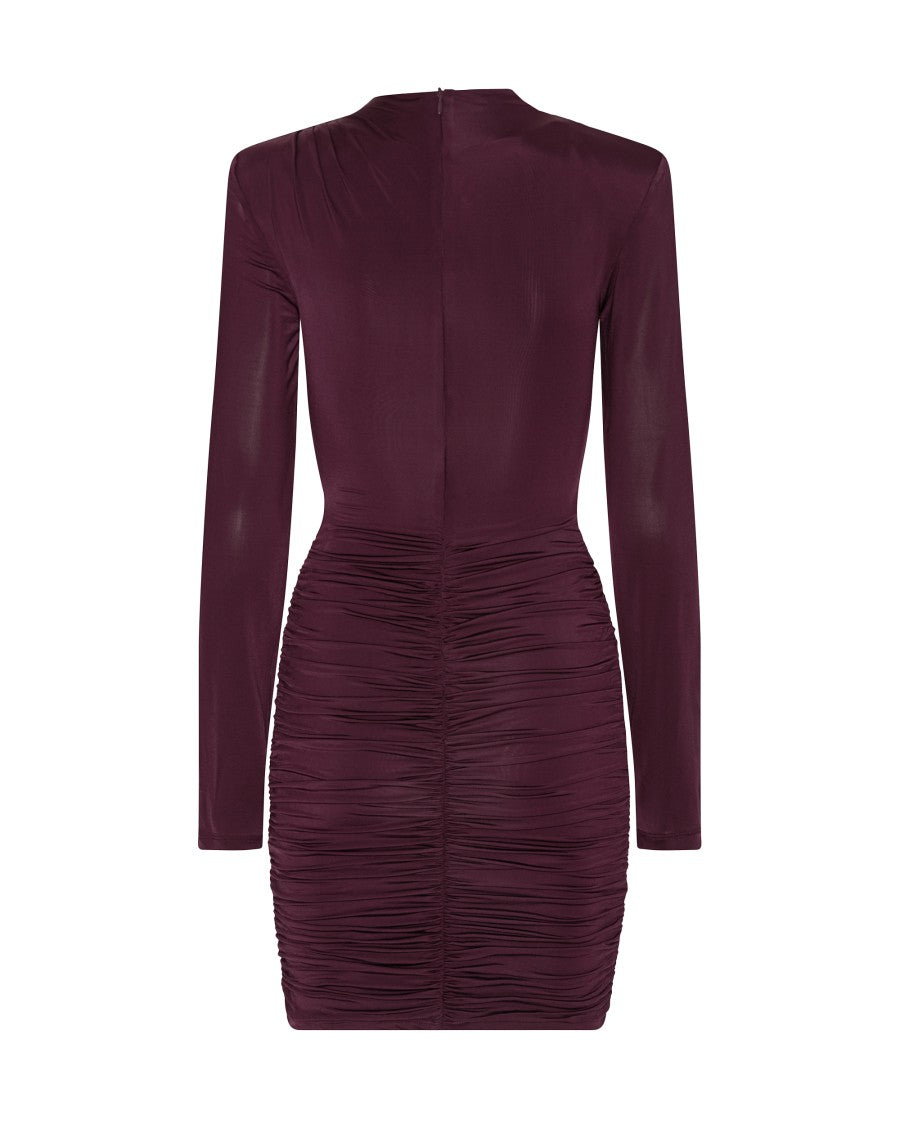 Rotate Winetasting Drapey Viscose Mini Dress