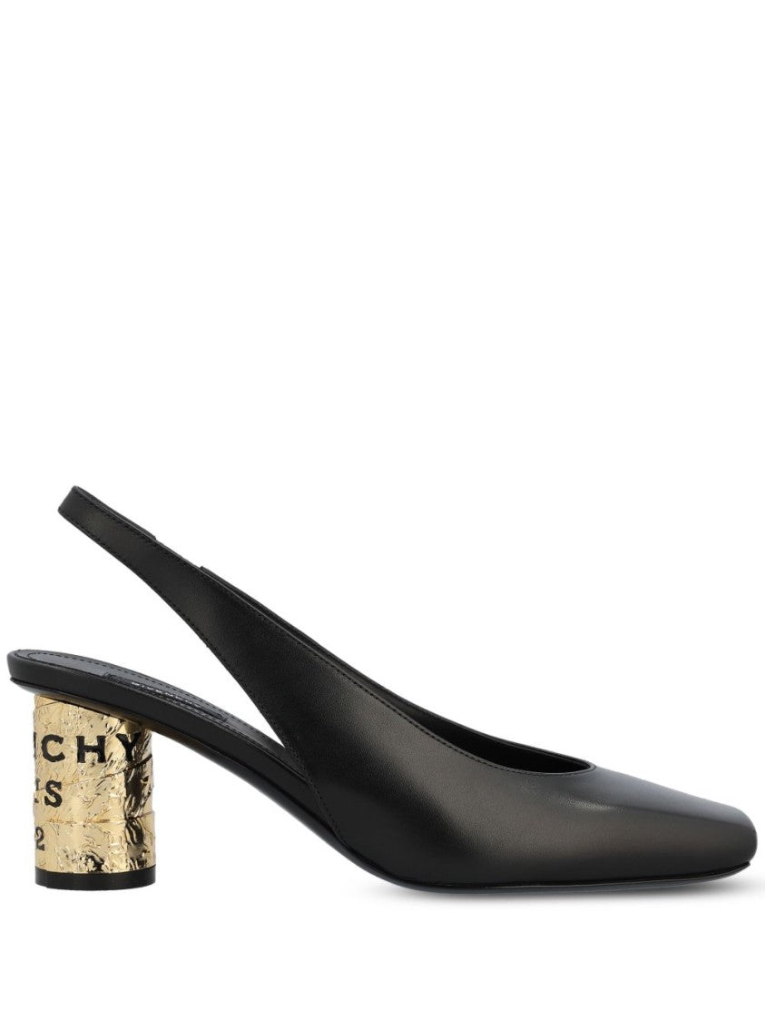 Givenchy Black Silk And Nylon Pointed Heels