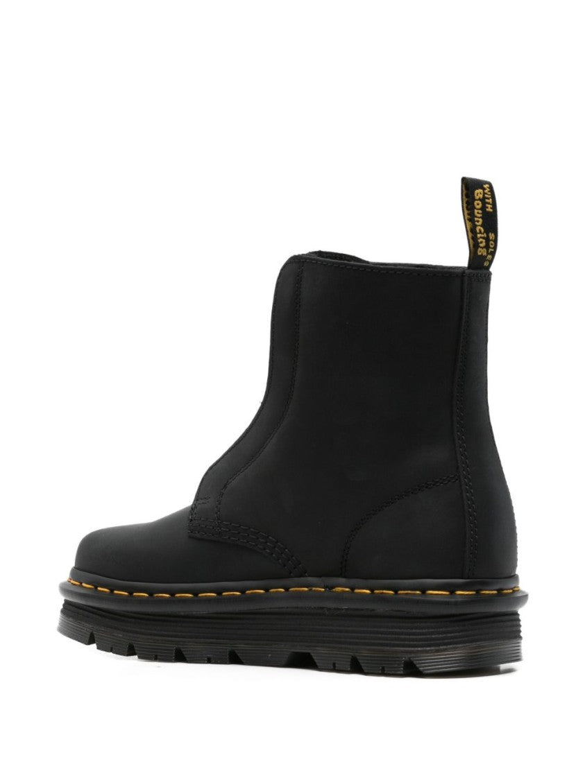 Dr. Martens Sturdy Black Ankle Boots With Sole