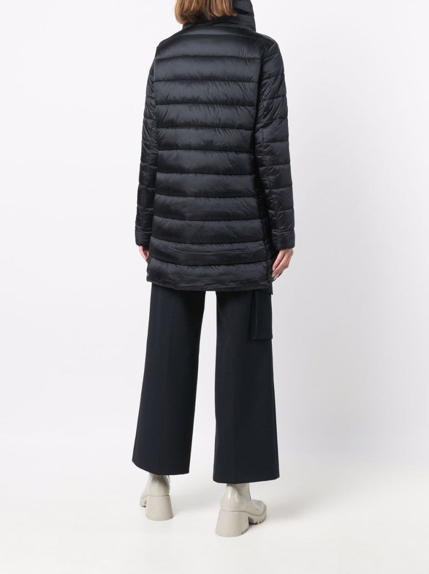 Save The Duck Quilted Short Coat With High Collar