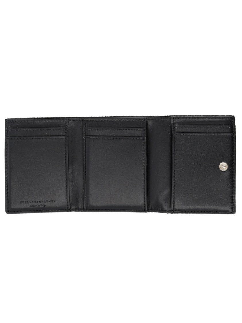 Stella Mccartney Falabella Textured Chain Trim Card Holder