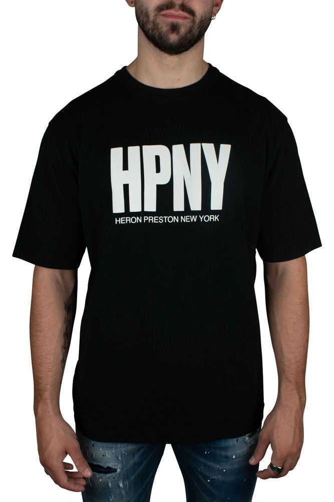 Heron Preston Signature Black Cotton T-Shirt