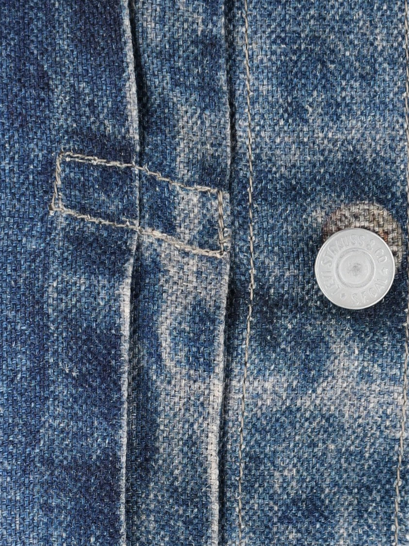 Junya Watanabe Blue Classic Collar Worn Denim Jacket