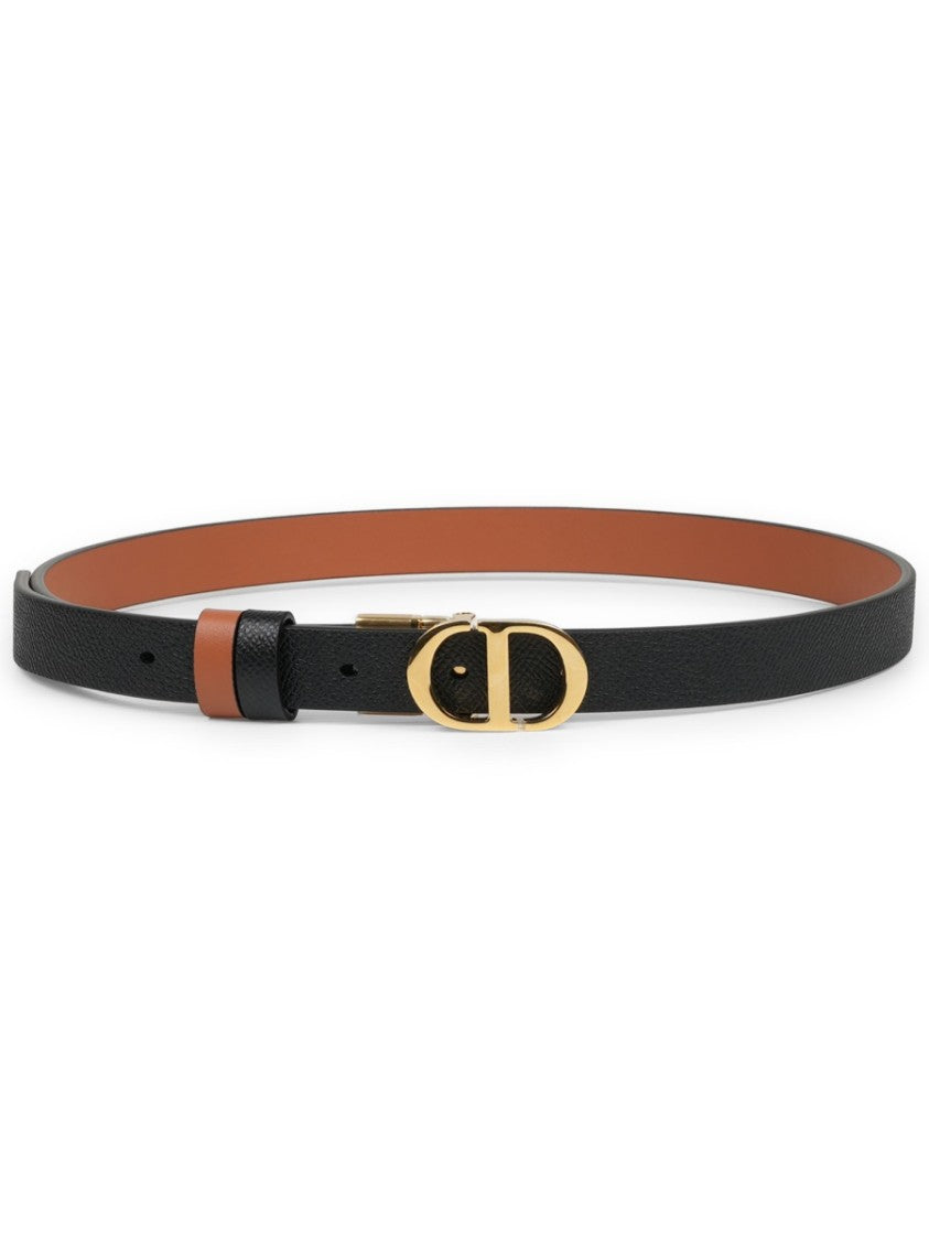 Dior 30 Montaigne Reversible Slim Leather Belt