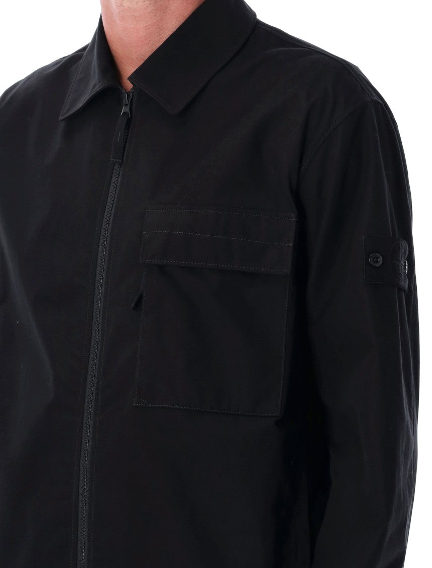 Stone Island Ghost Project Black Overshirt