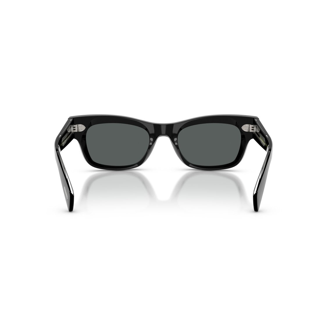 Oliver Peoples Bold Rectangular Acetate Sunglasses With Metallic Accents