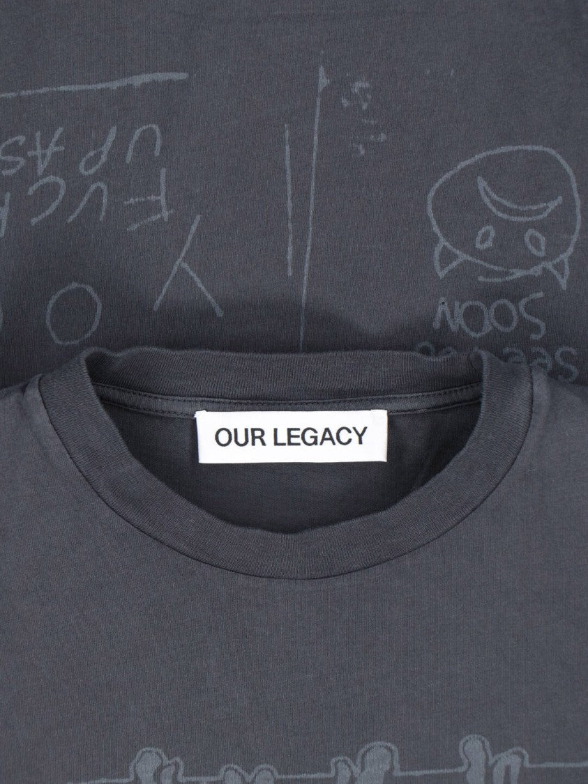 Our Legacy "Angry Fan Mail" T-Shirt – Grey