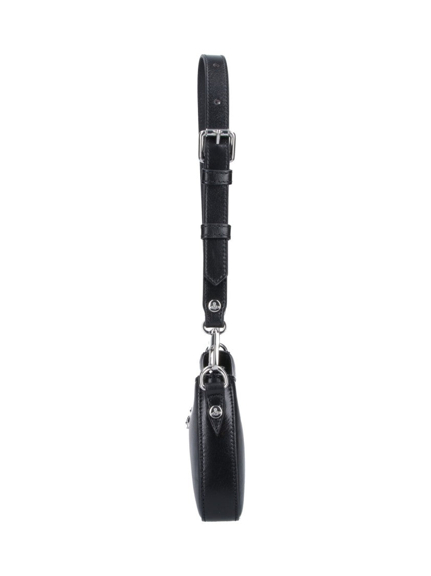 Vivienne Westwood Black Tasha Structured Leather Shoulder Bag