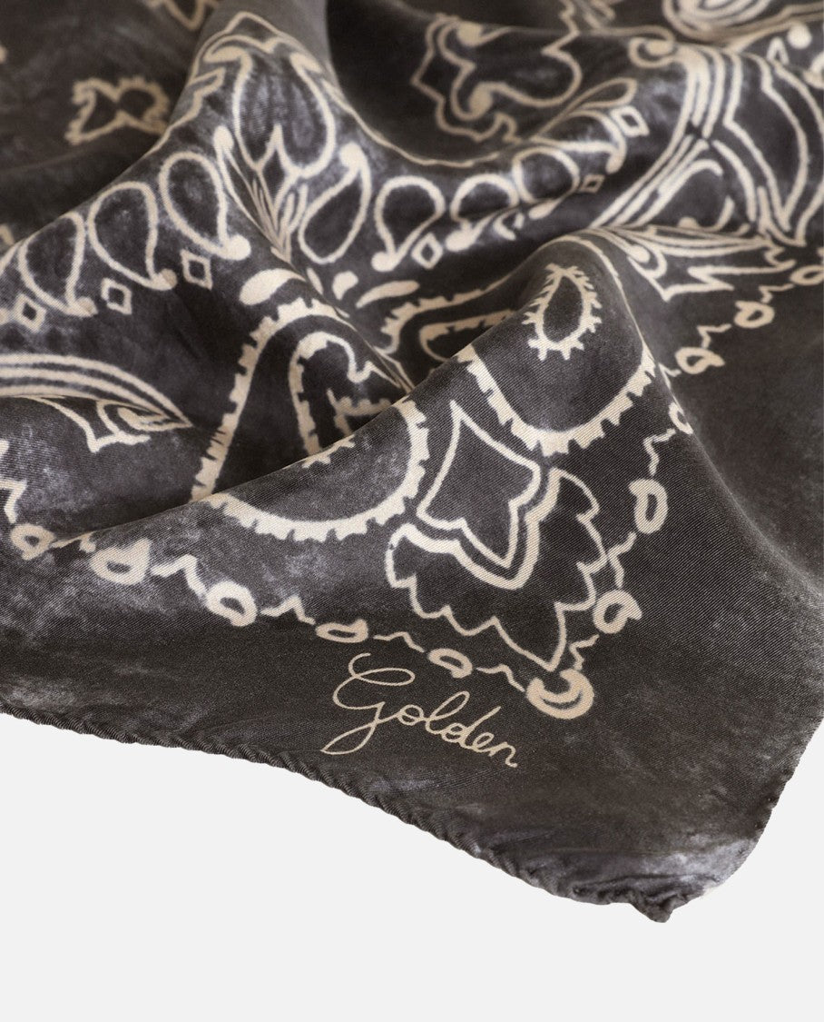 Golden Goose Paisley Print Silk Foulard