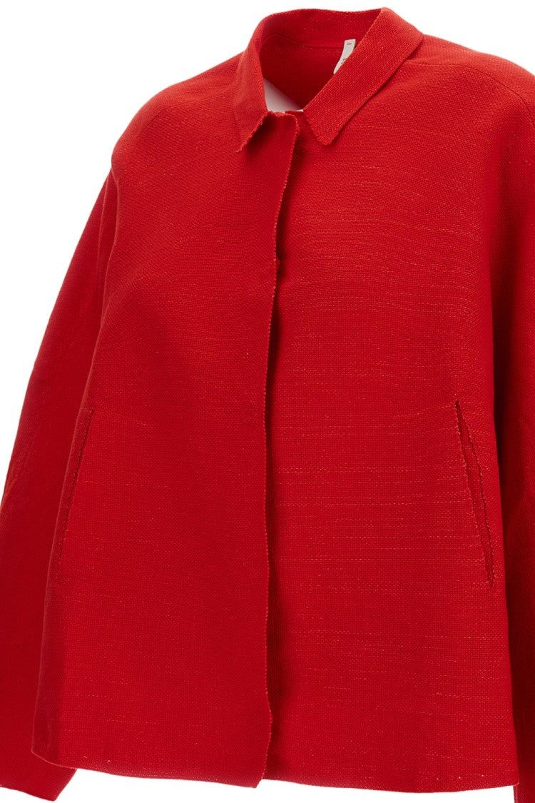 Boboutic Concealed Snap Button Single-Breasted Jacket