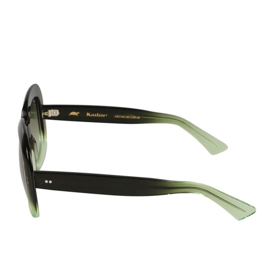 Kador Brigitte Oversized Square Frame Sunglasses With Gradient Green Design