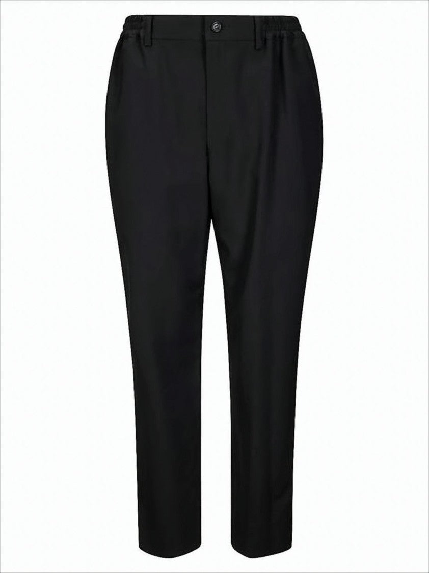 Comme Des Garçons Tailored Straight-Leg Pants With Mid-Rise Waist