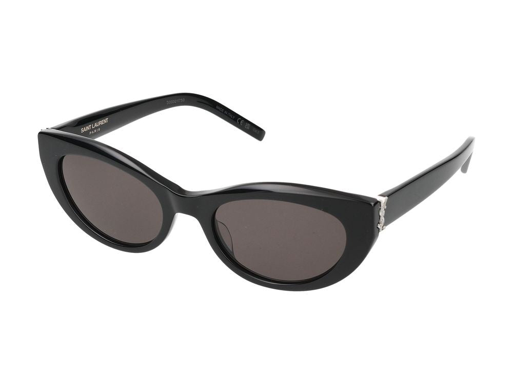 Saint Laurent Black Cat-Eye Acetate Sunglasses
