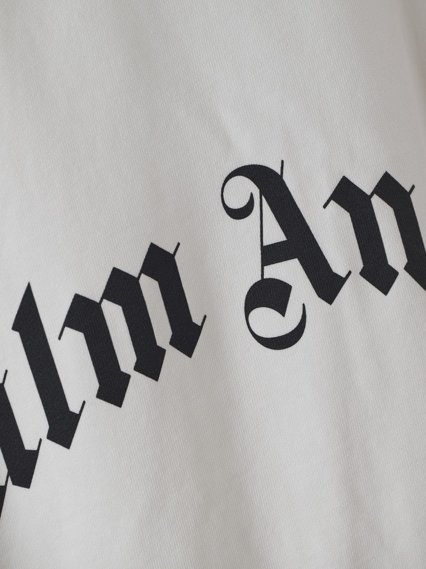 Palm Angels Relaxed Fit Knit Sweater With Bold Lettering