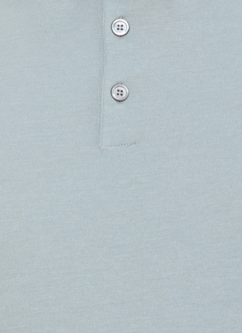 Zanone Light Blue Three Buttons Polo Shirt