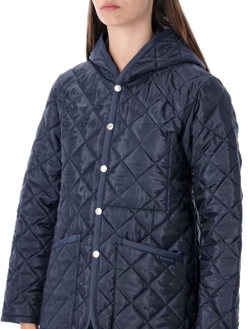 Comme Des Garçons Lavenham X Girl Blue Quilted Husky Jacket