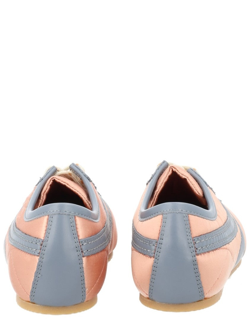Dries Van Noten Quilted Satin Finish Blue Accent Sneakers