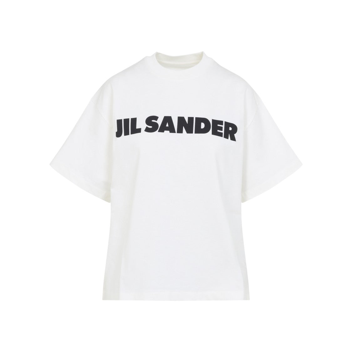 Jil Sander Oversize Logo White Cotton T-Shirt