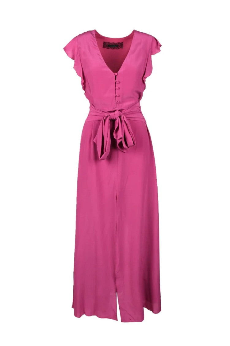Patrizia Pepe Silk Dress - Fuchsia