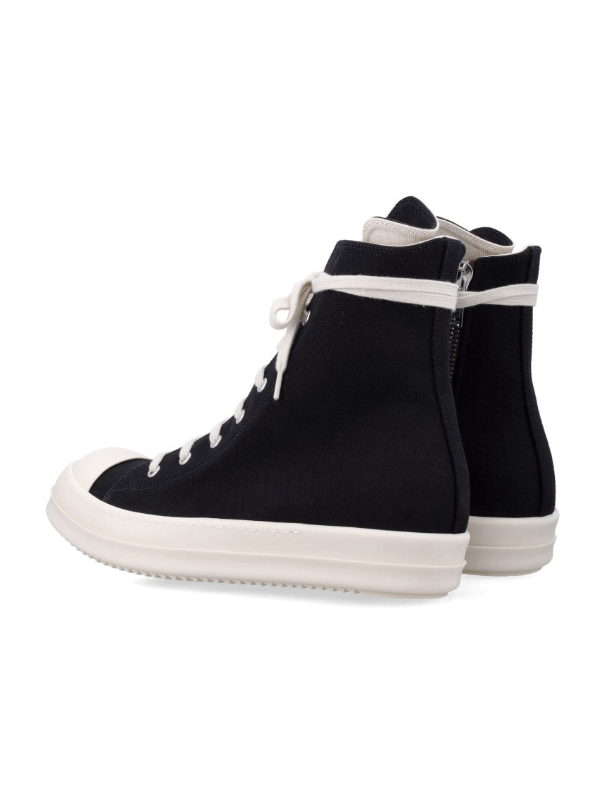 Drkshdw By Rick Owens Temple Denim Sneakers