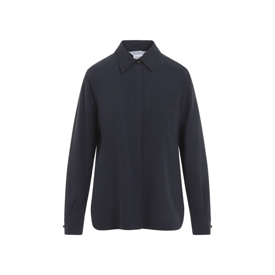 Max Mara Silk Shirt With Classic Collar