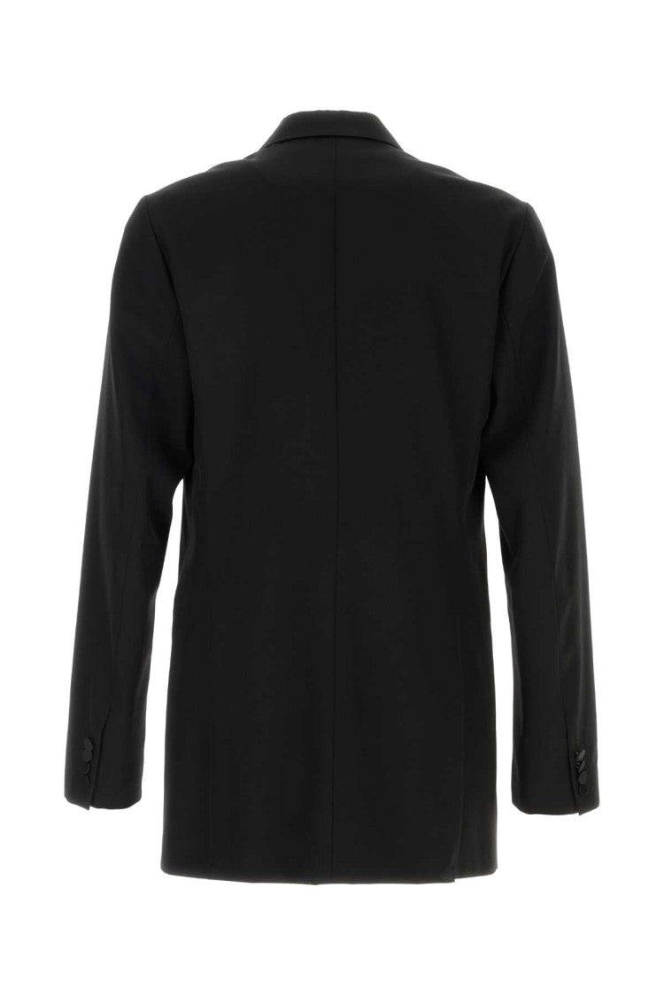 Dries Van Noten Black Wool Blend Bartux Blazer