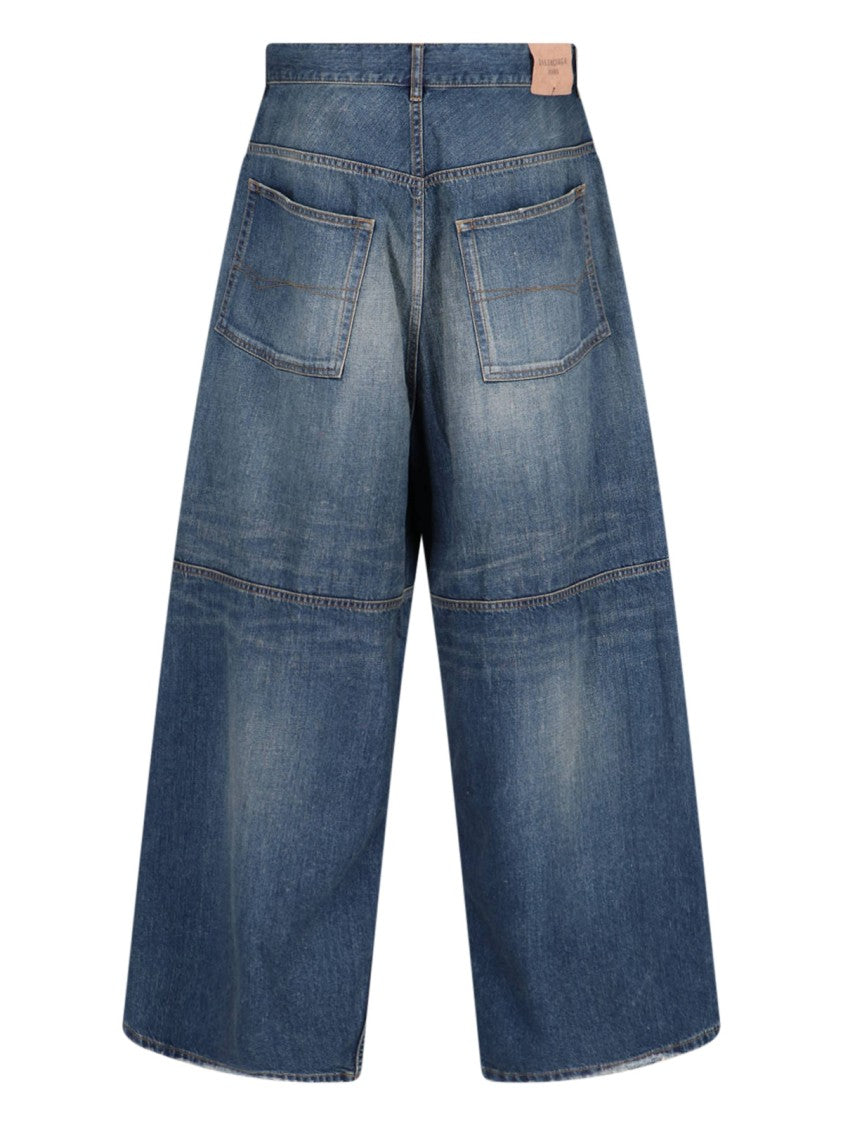 Balenciaga "George V" Baggy Jeans – Blue