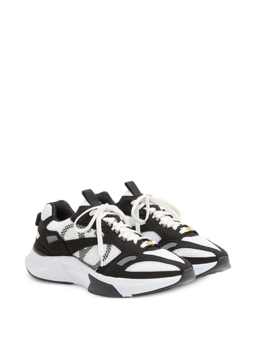 Valentino White Demivee Mesh Black Sneakers
