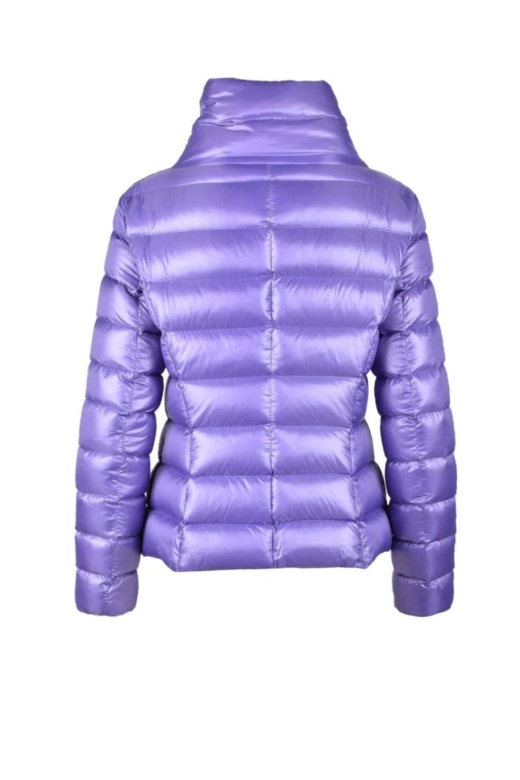 Annie Paris Quilted Down Jacket With High Collar