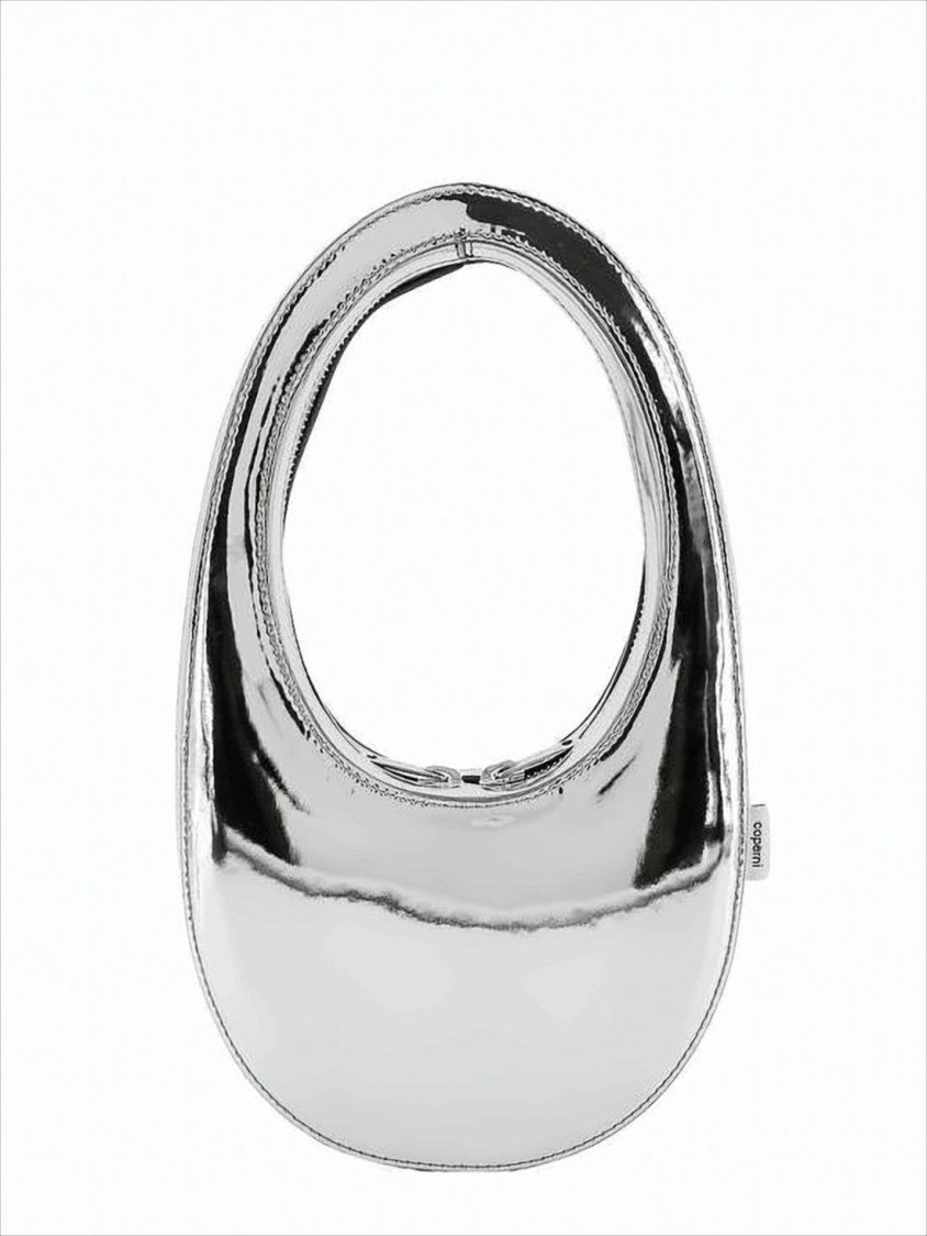 Coperni Rounded Silver Shoulder Bag