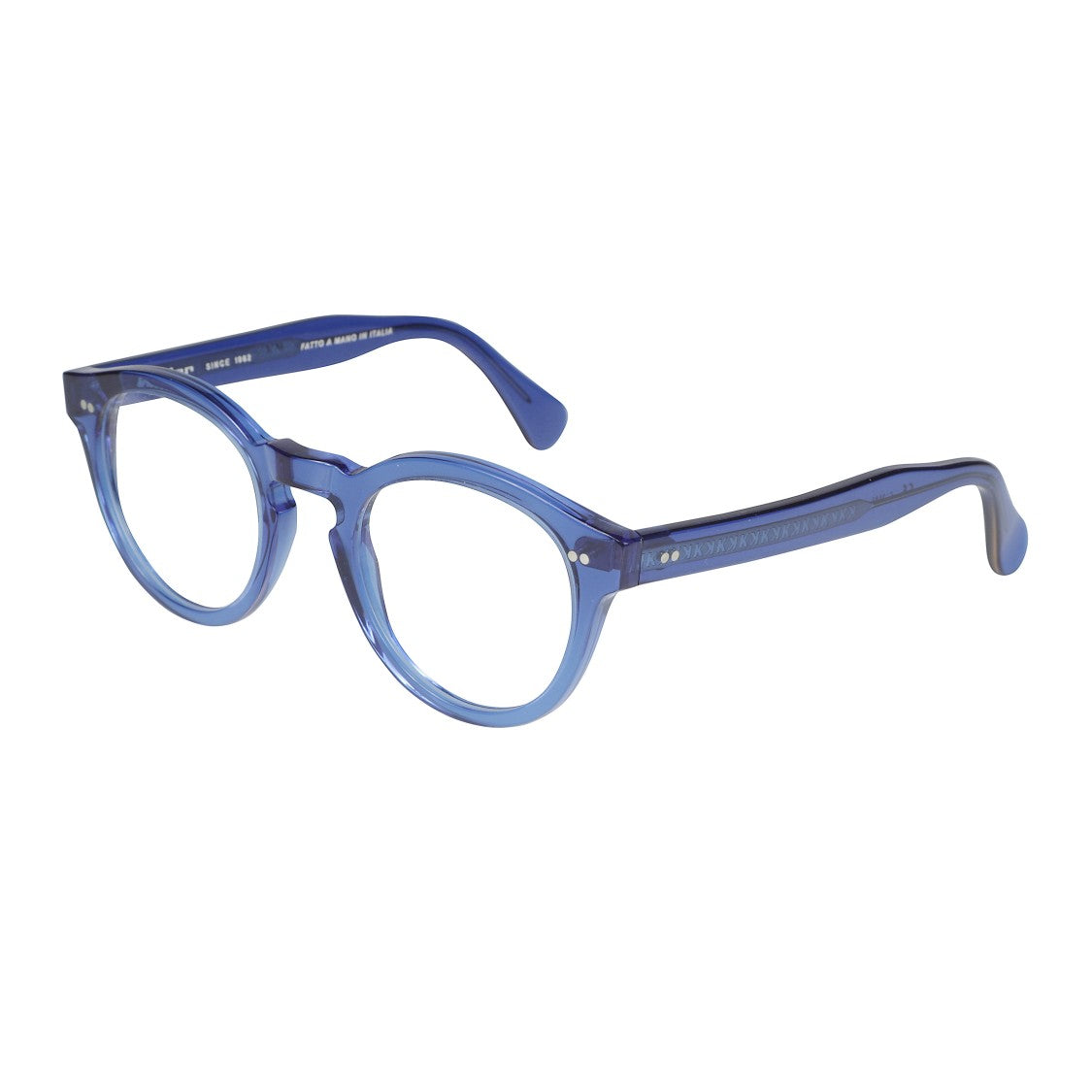 Kador Tony-K Translucent Blue Rounded Frame Sunglasses With Gradient Effect