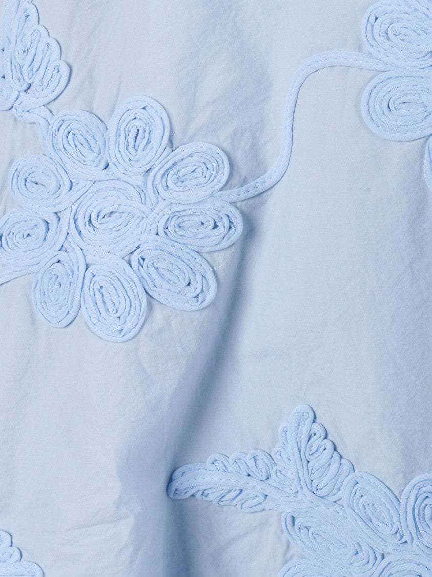 Rotate Blue Plein Air Flower Mini Skirt