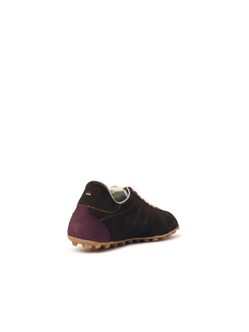 Maison Margiela 'Sprinters' Brown Suede Sneakers