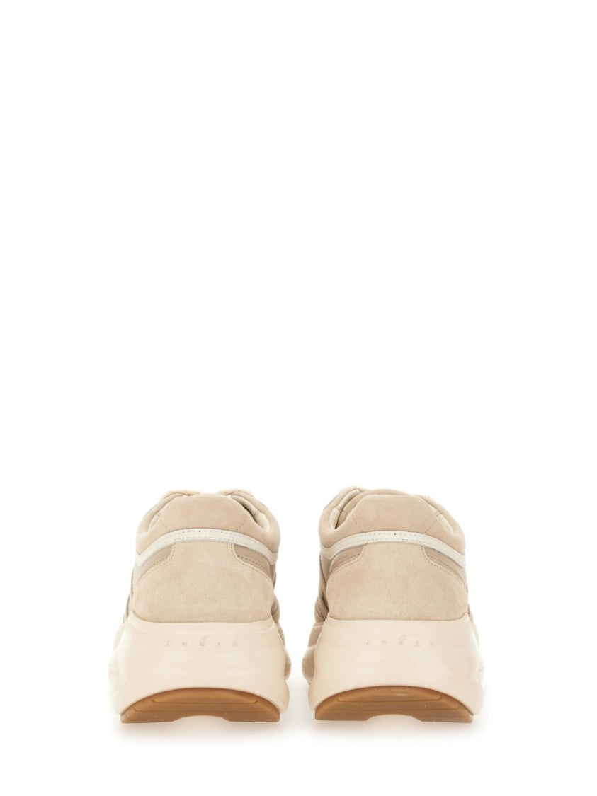 Hogan Leather Sneakers With Textured Upper And Modern Sole