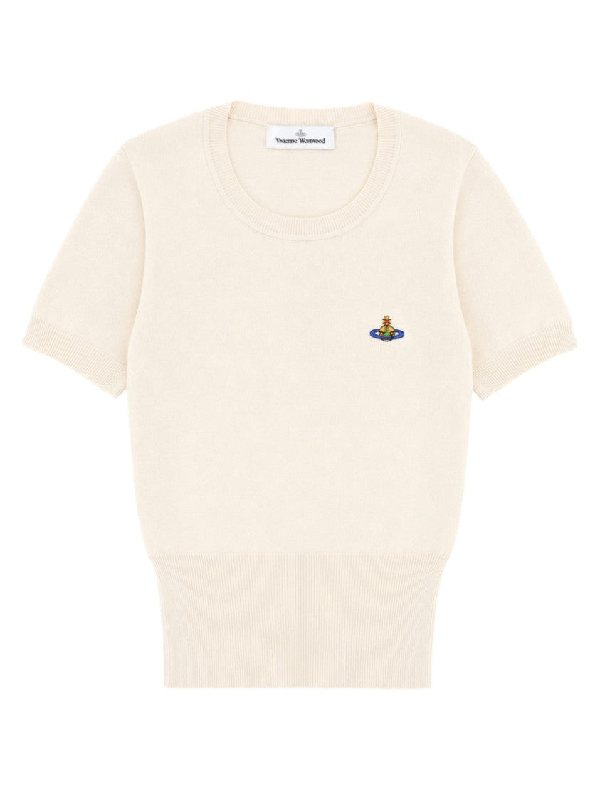 Vivienne Westwood Knit Fitted Ribbed Cotton-Cashmere Top