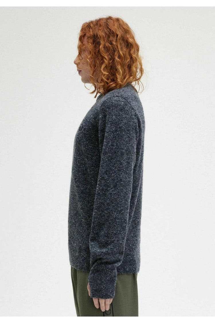 Fred Perry Blue K8553 Polyester-Wool Blend Sweater