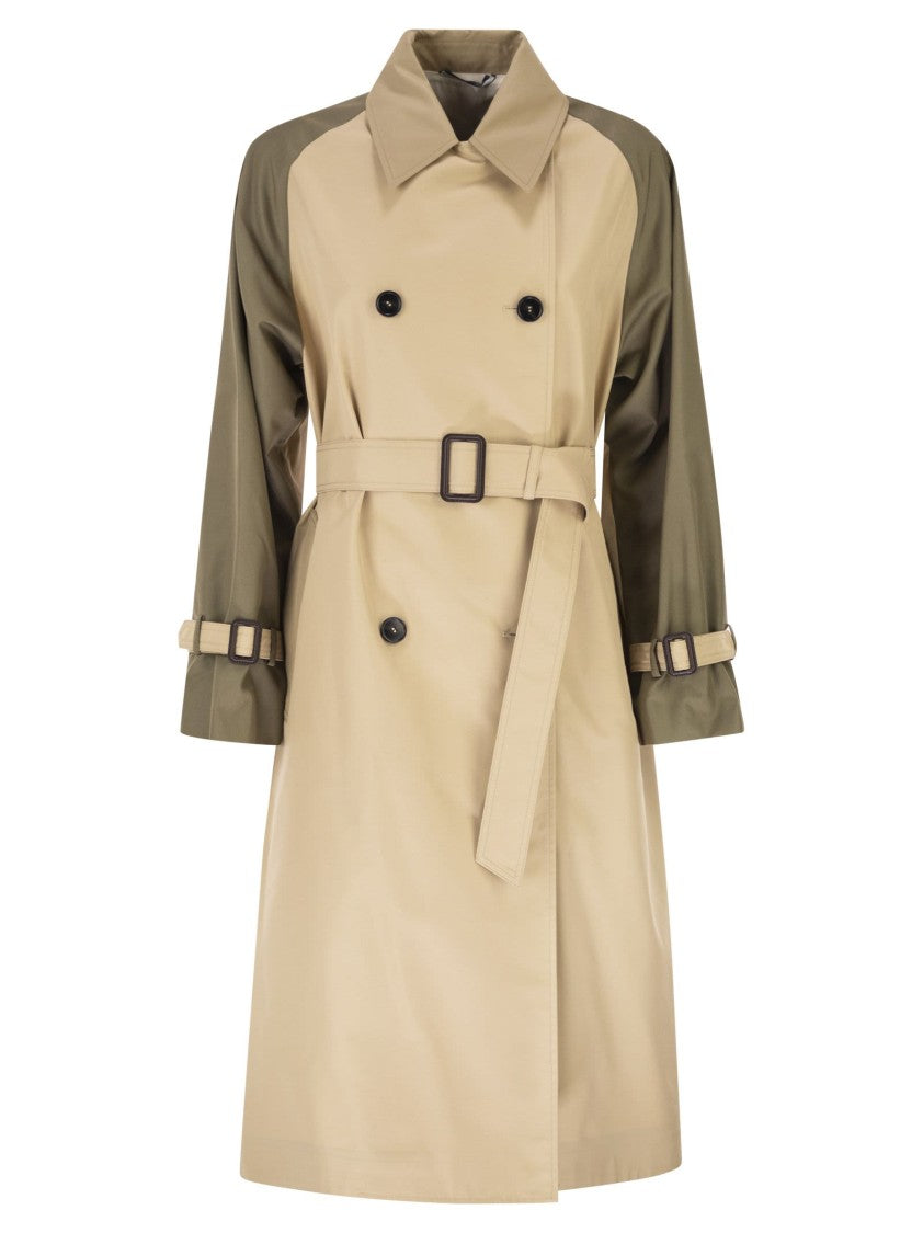 Max Mara Wkdcanasta - Reversible Trench Coat In Water-Repellent Gabardine