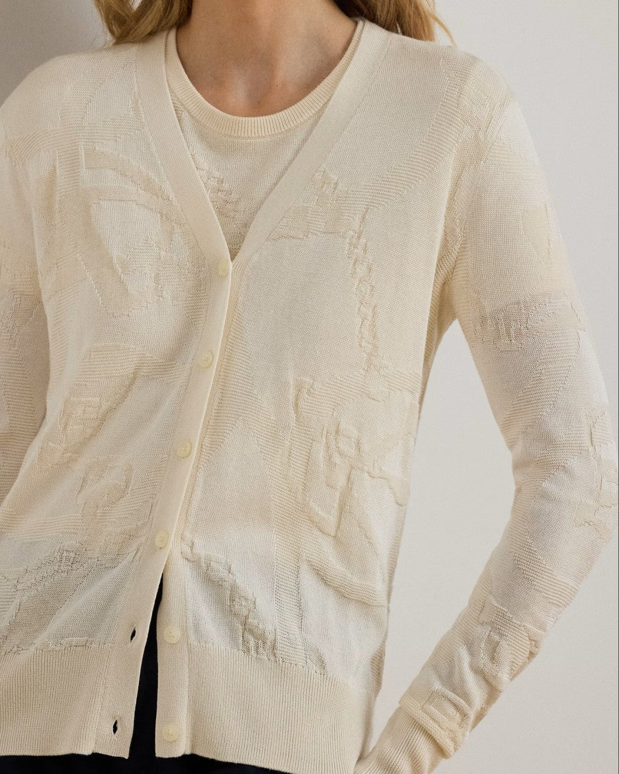 Lauren Ralph Lauren Denzel Long Sleeve Cardigan