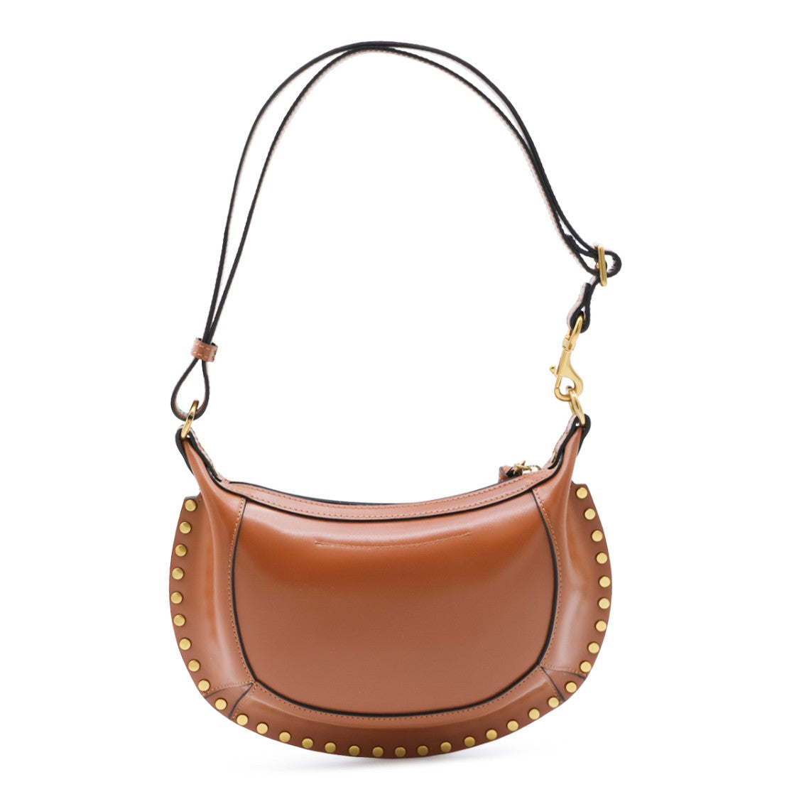 Isabel Marant Crescent-Shaped Shoulder Bag In Polished Leather