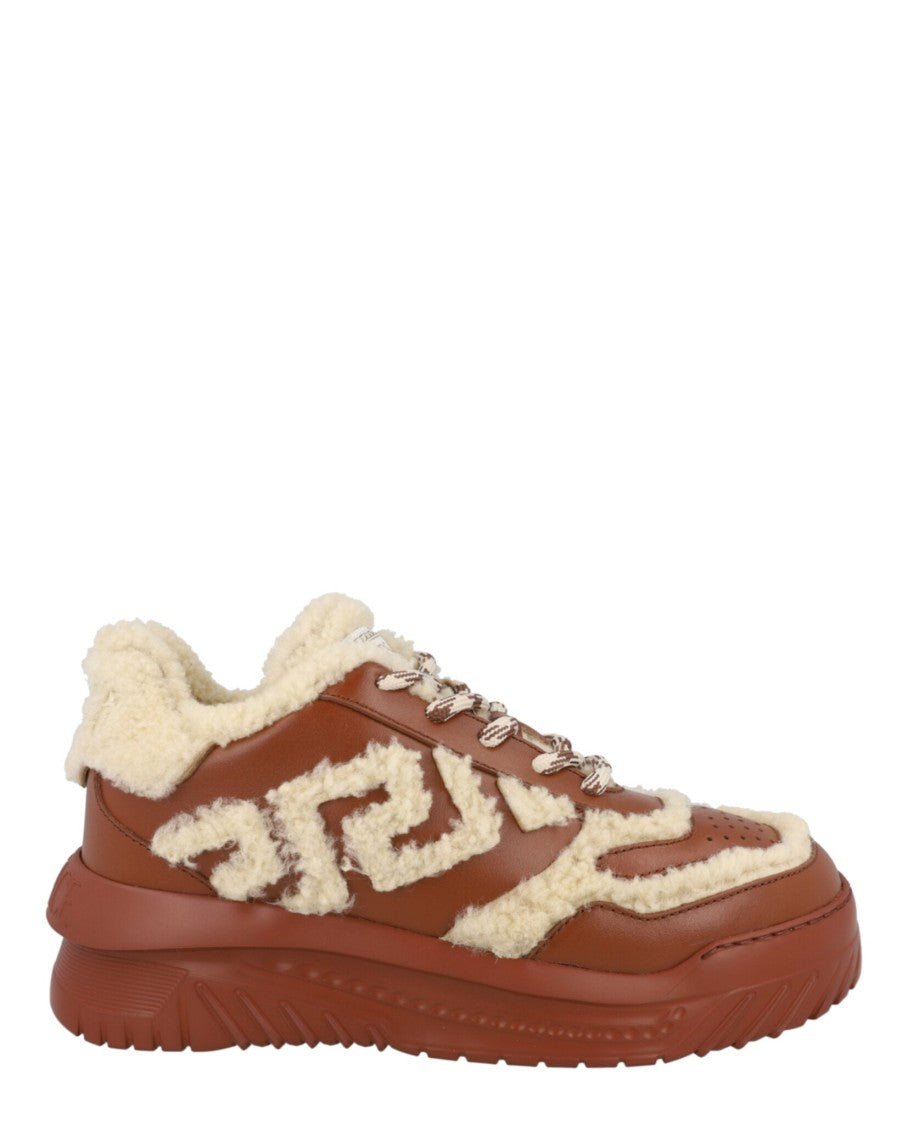 Versace Odissea Shearling Sneakers