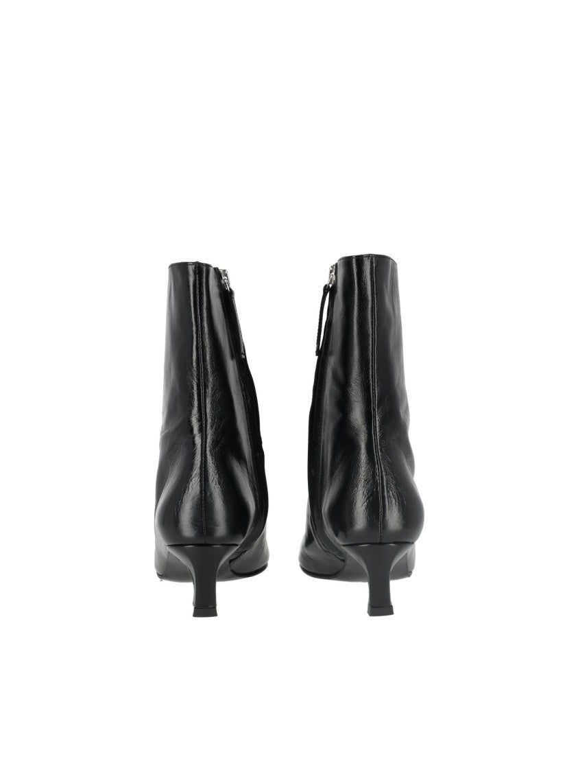 Alohas Black Ambar Rift Leather Ankle Boots