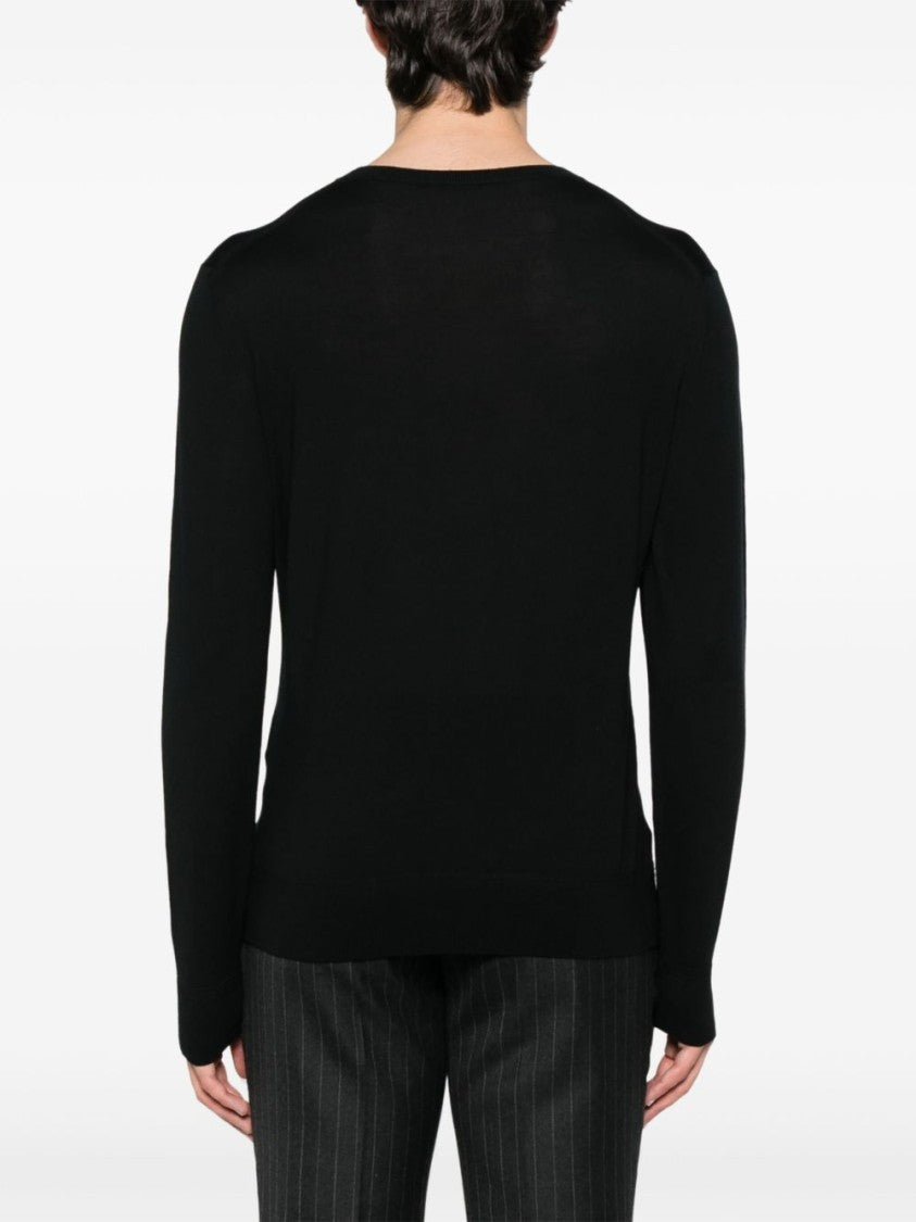 Tom Ford Black Crew Neck Sweater