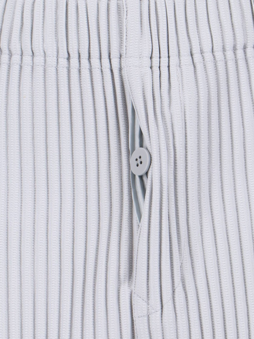 Homme Plissé Issey Miyake Pleated Trousers – Light Grey