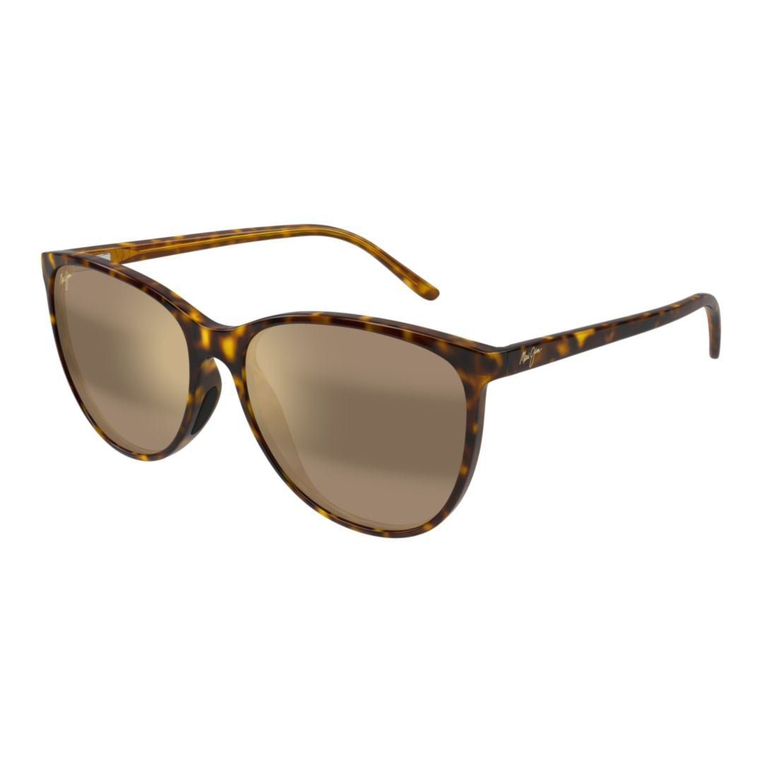 Maui Jim Ocean Classic Tortoiseshell Rounded Frame Sunglasses