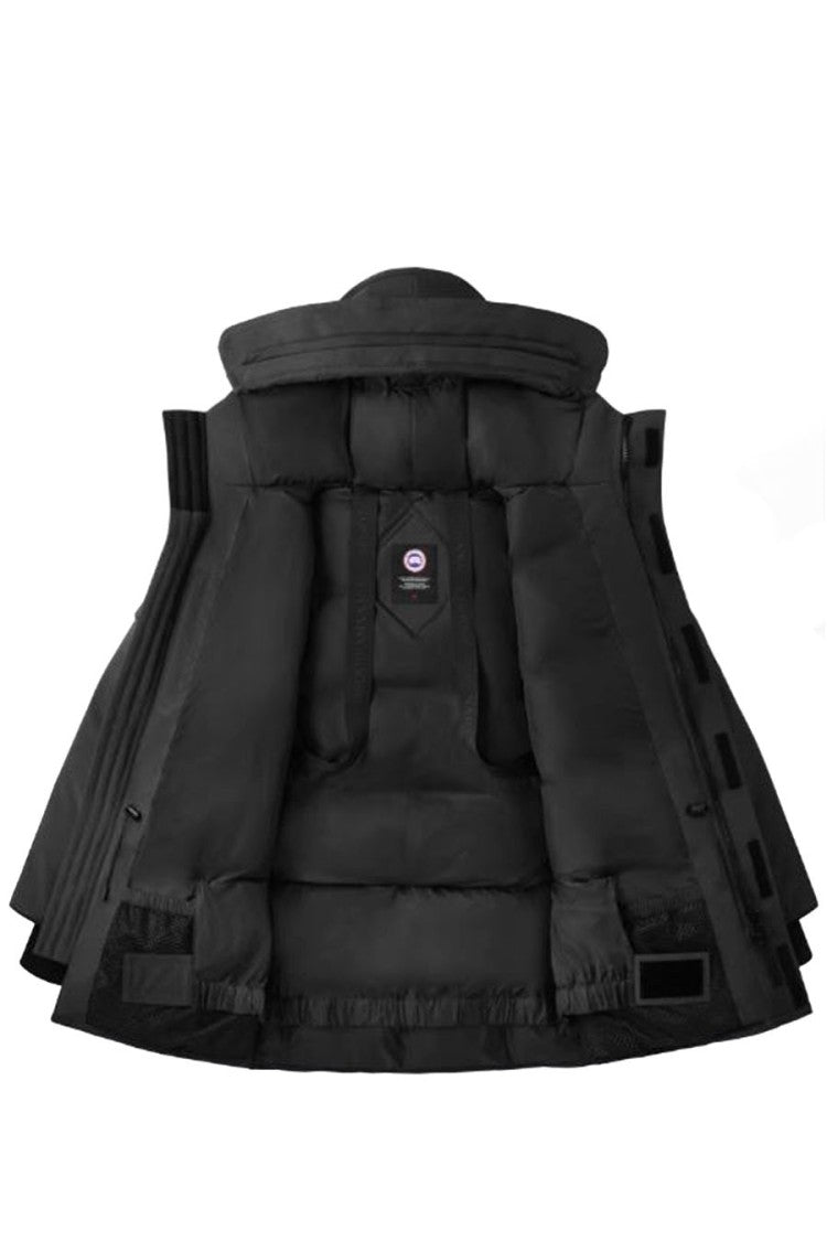 Canada Goose Black Polyester-Cotton Blend Parka
