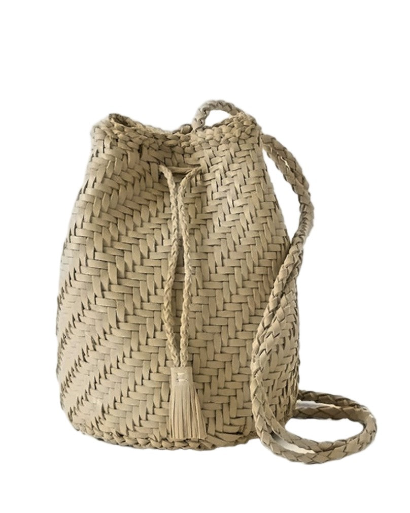 Dragon Diffusion Braided Buffalo Leather Shoulder Bag
