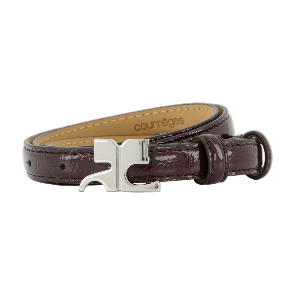 Courrèges Ac Belt - Leather - Burgundy