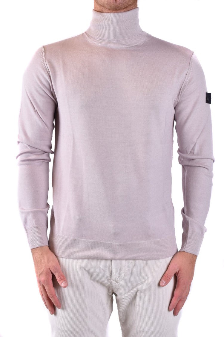 Peuterey Classic Turtleneck Knitwear With Ribbed Details