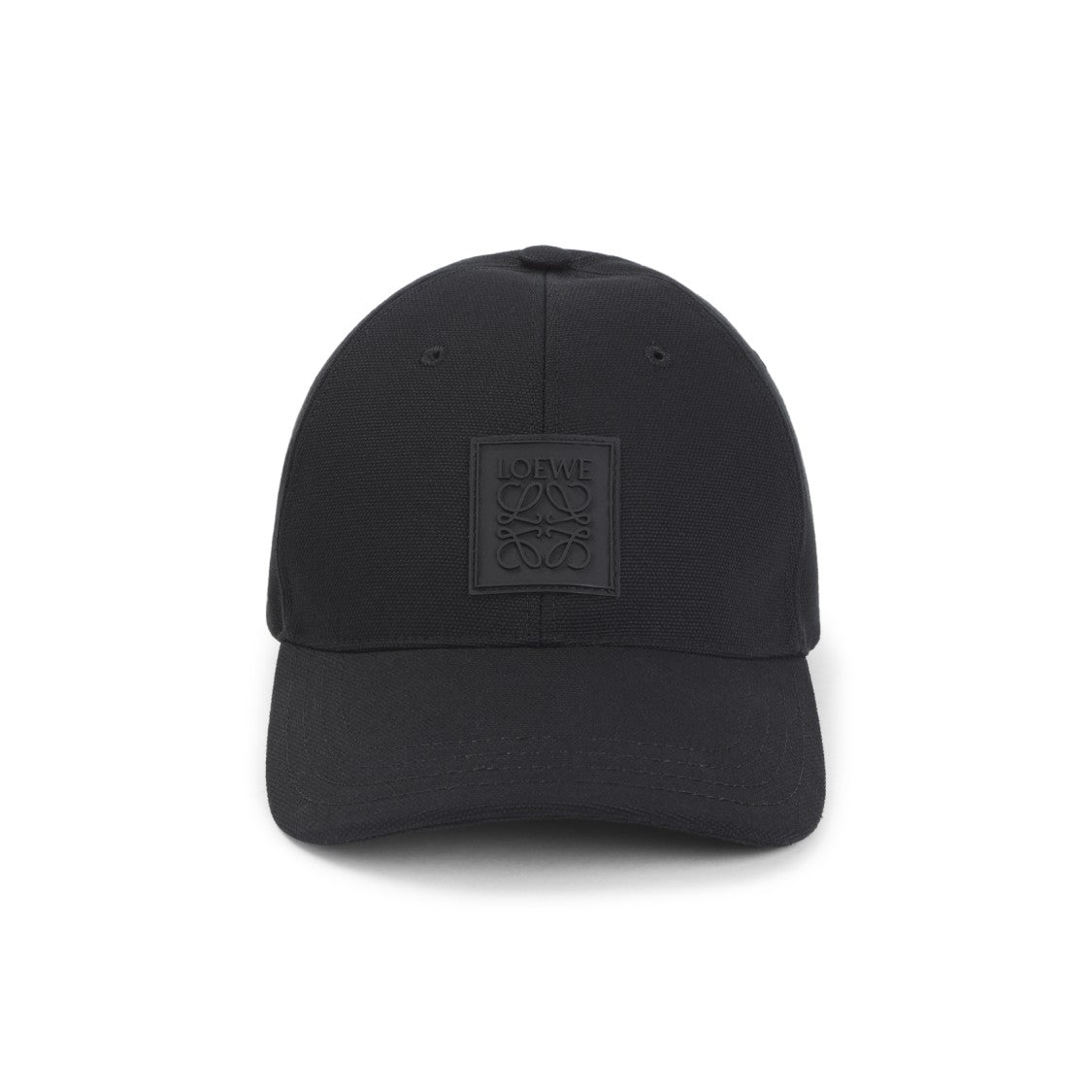 Loewe Structured Black Baseball Cap With Adjustable Strap