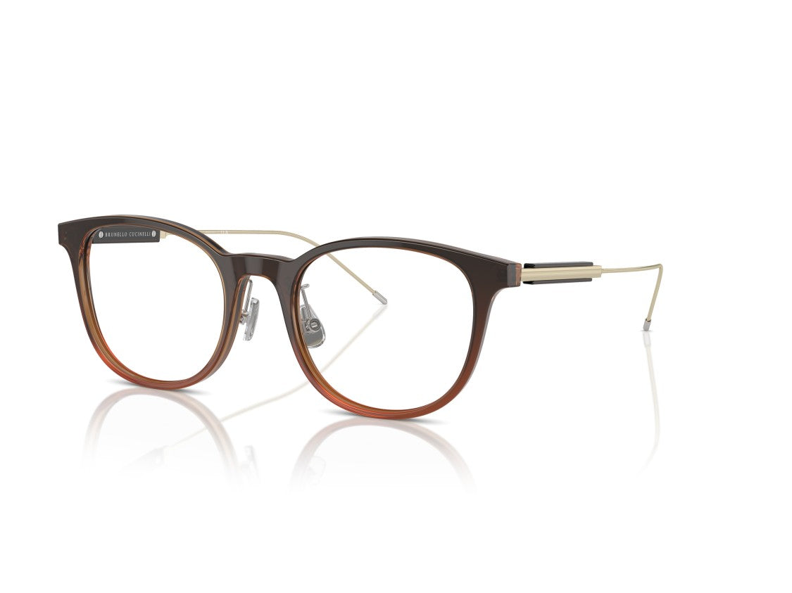 Brunello Cucinelli Gold 0Bc3006 Gradient Round Eyeglasses